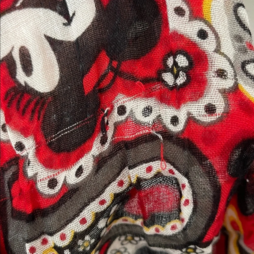Disneyland Disney Parks Minnie Mouse paisley print sheer scarf rayon